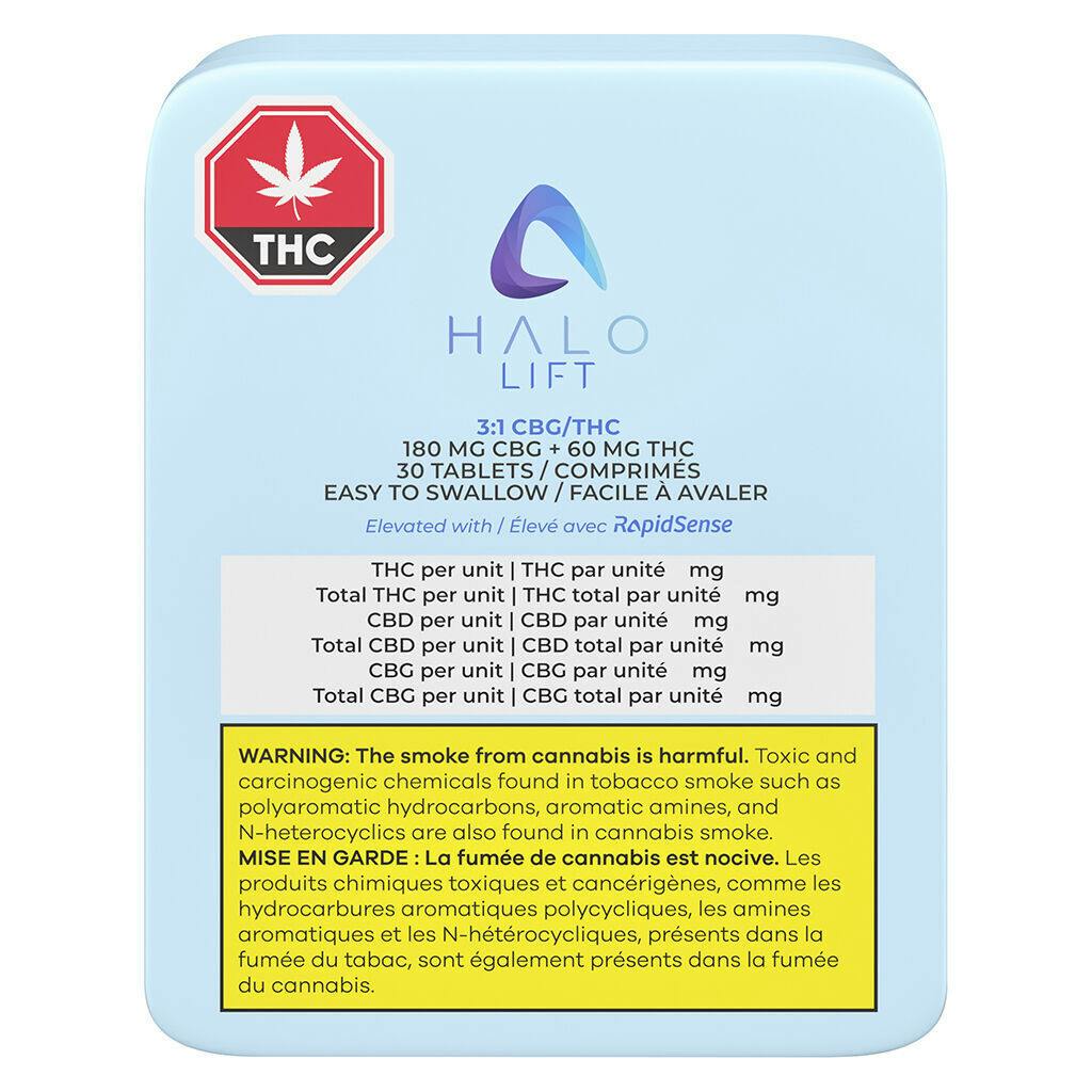 Halo Lift 3:1 CBG/THC - 30 caps