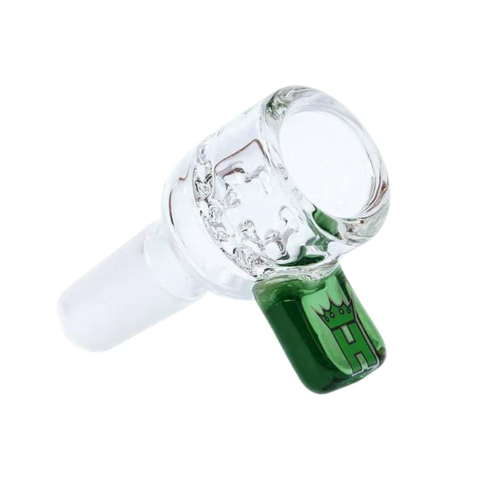 Coloured Rectangle Tab Screen Bowl - 19mm - Green