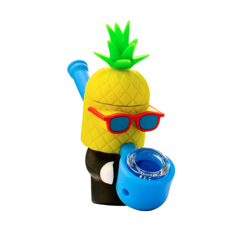 Pineapple Silicone Handpipe - 4" - Assorted