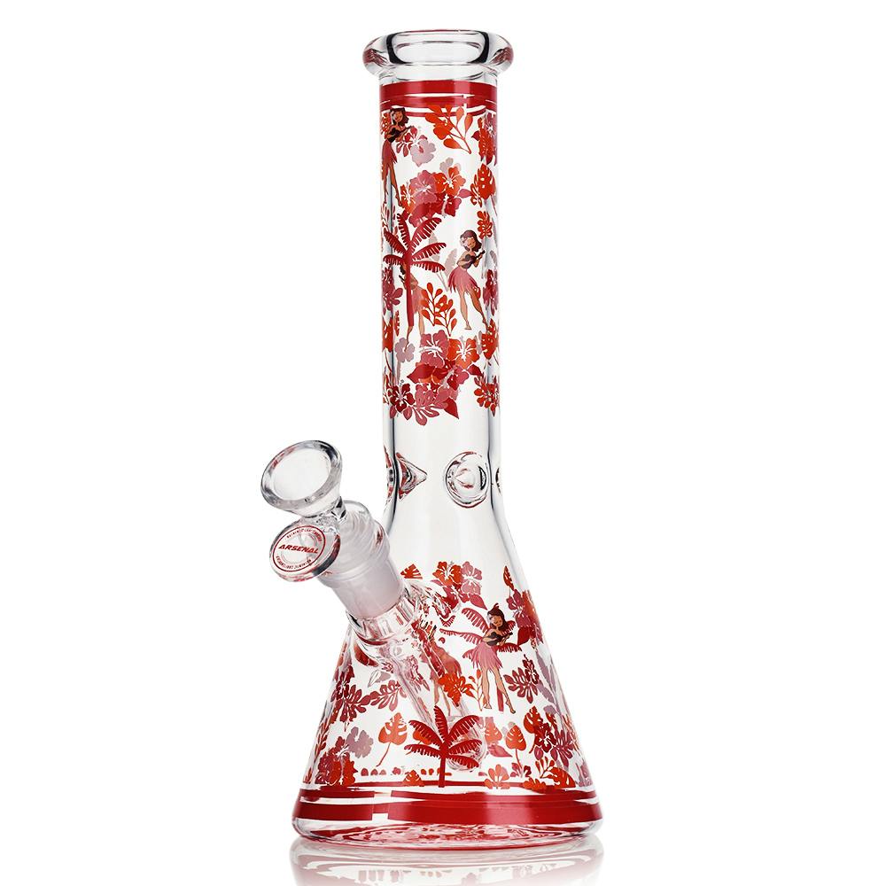 Floral Bliss Beaker - 10" - Red