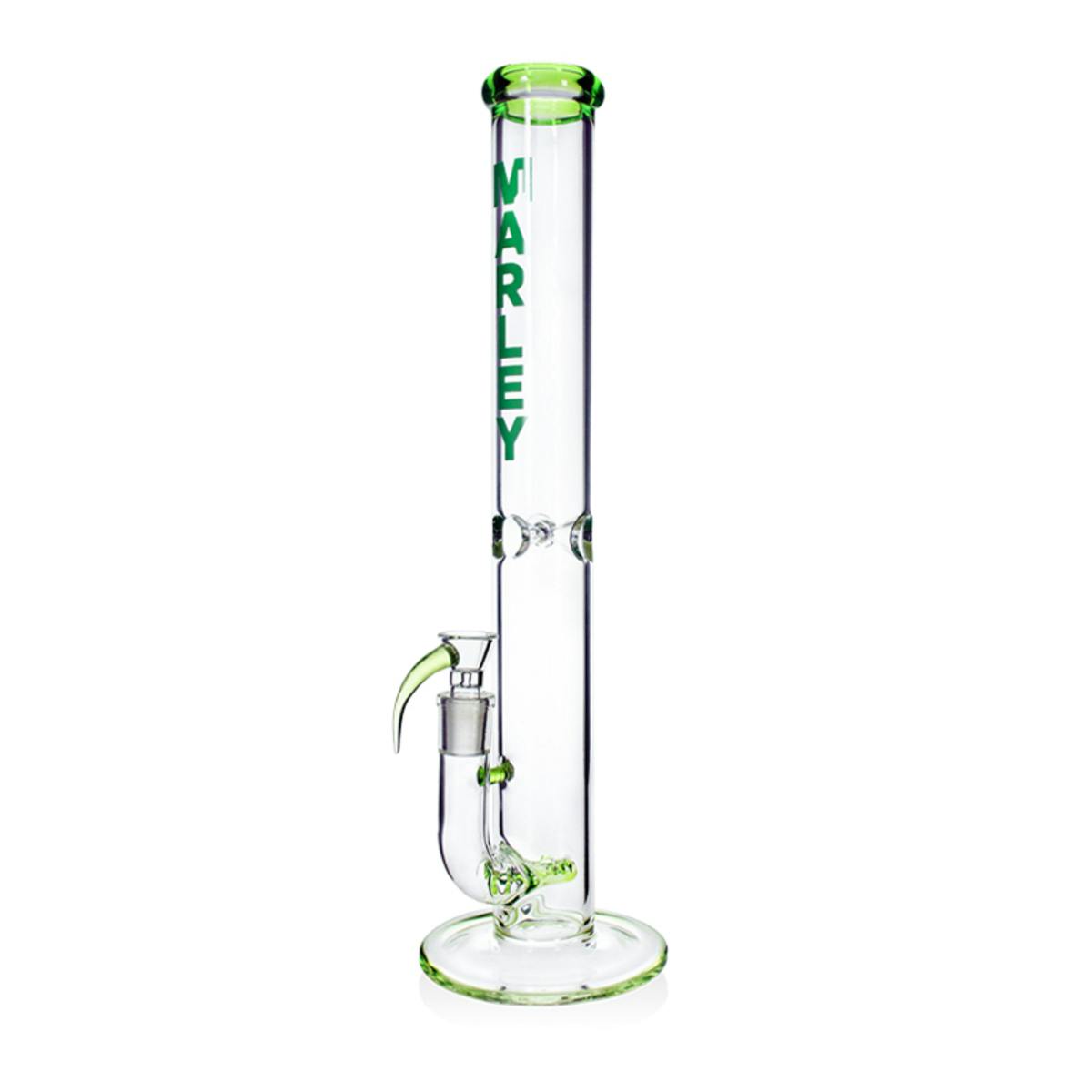 Straight Tube Ice Bong - 17" - Green