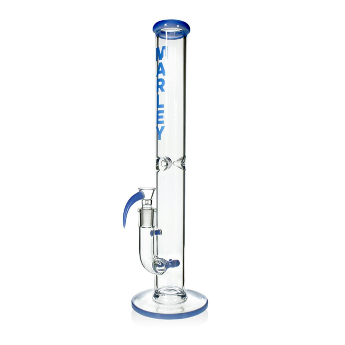 Straight Tube Ice Bong - 17" - Blue