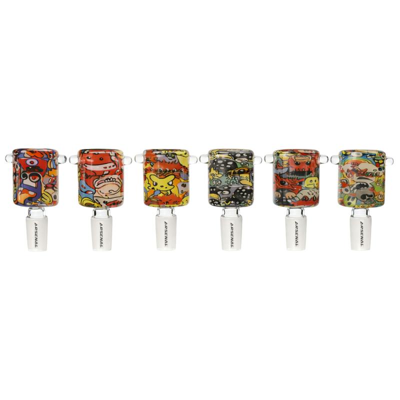 Cartoon Chaos Glass Bowl - 14mm - Assorted
