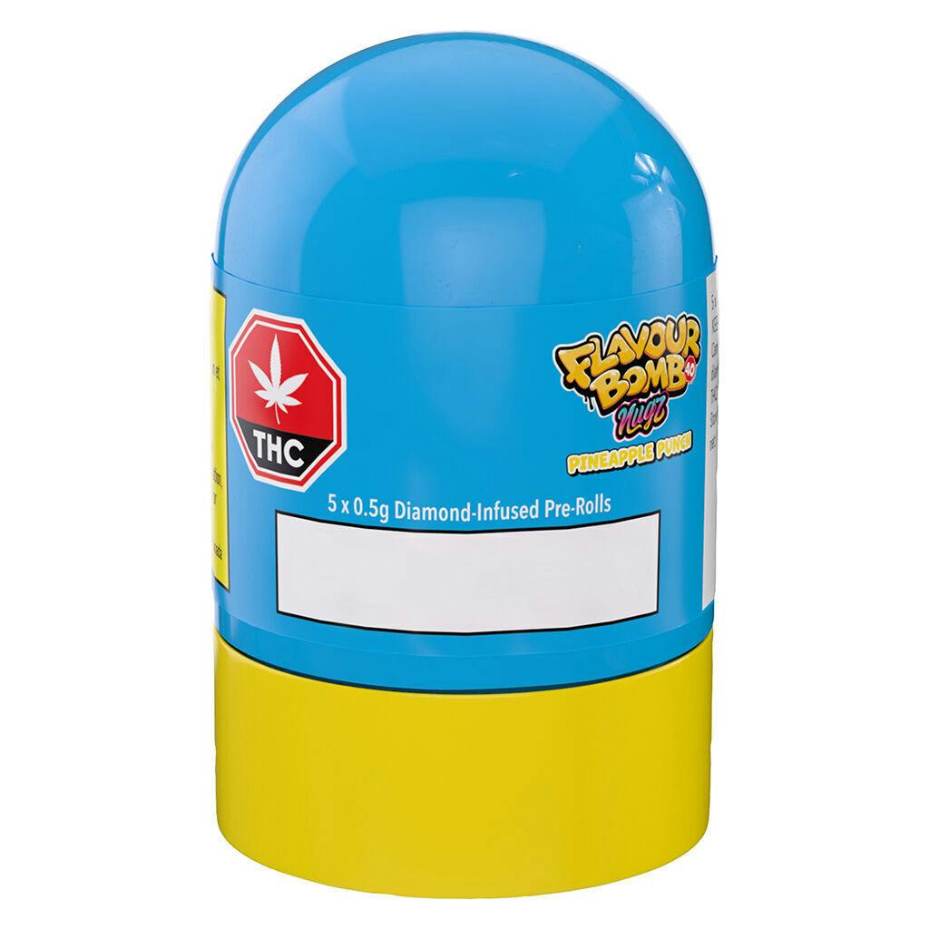 Nugz - Flavour Bomb 40 Pineapple Punch Diamond Infused PRJs - 5x0.5g