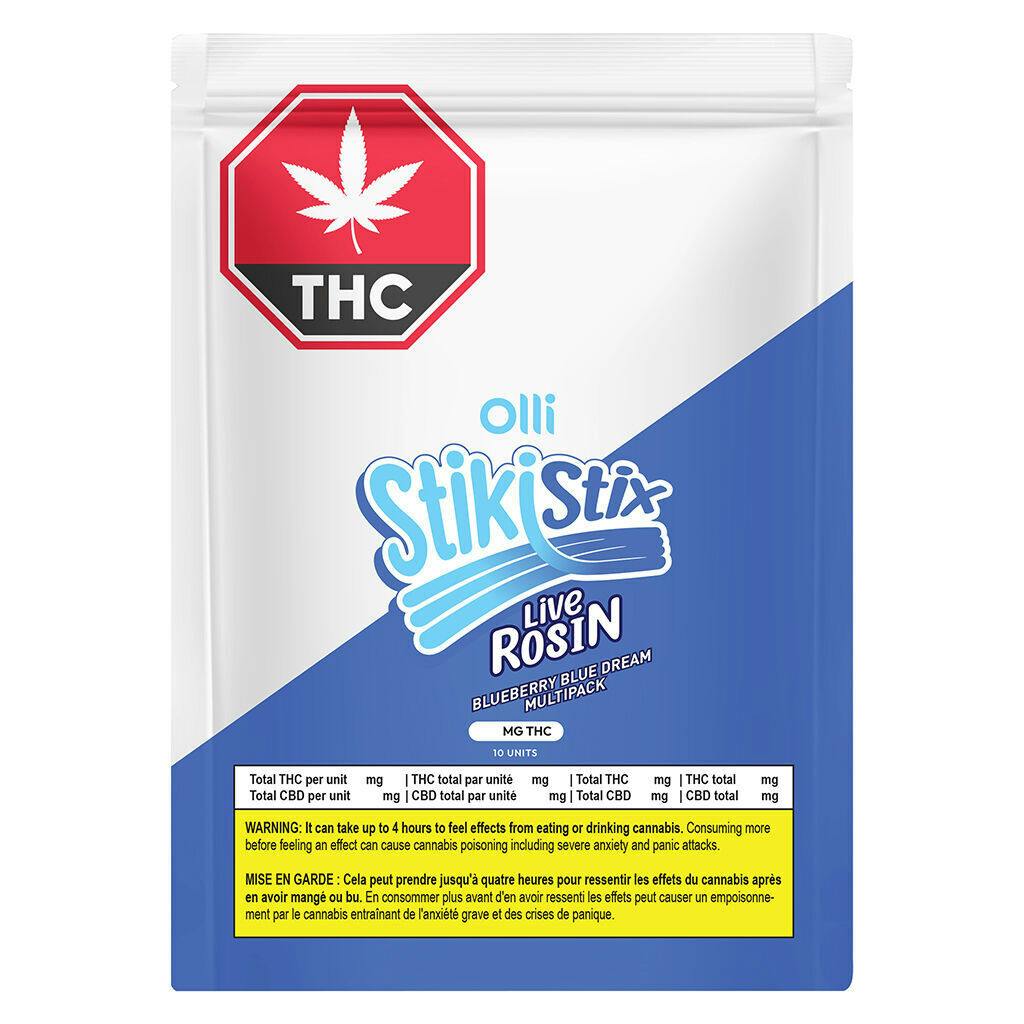 100 THC Multipack Live Rosin Sour Blueberry Blue Dream - 10x1 Pack