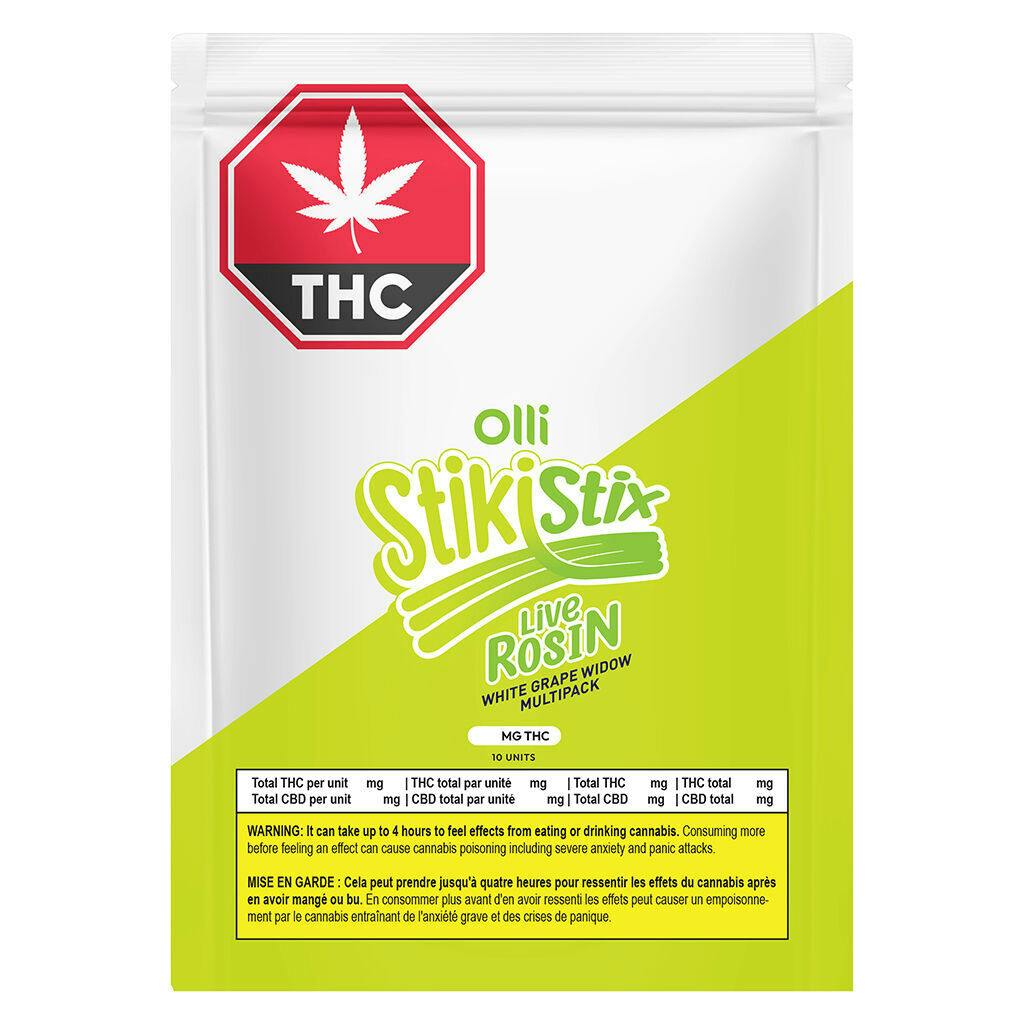 100 THC Multipack Live Rosin White Grape Widow - 10x1 Pack