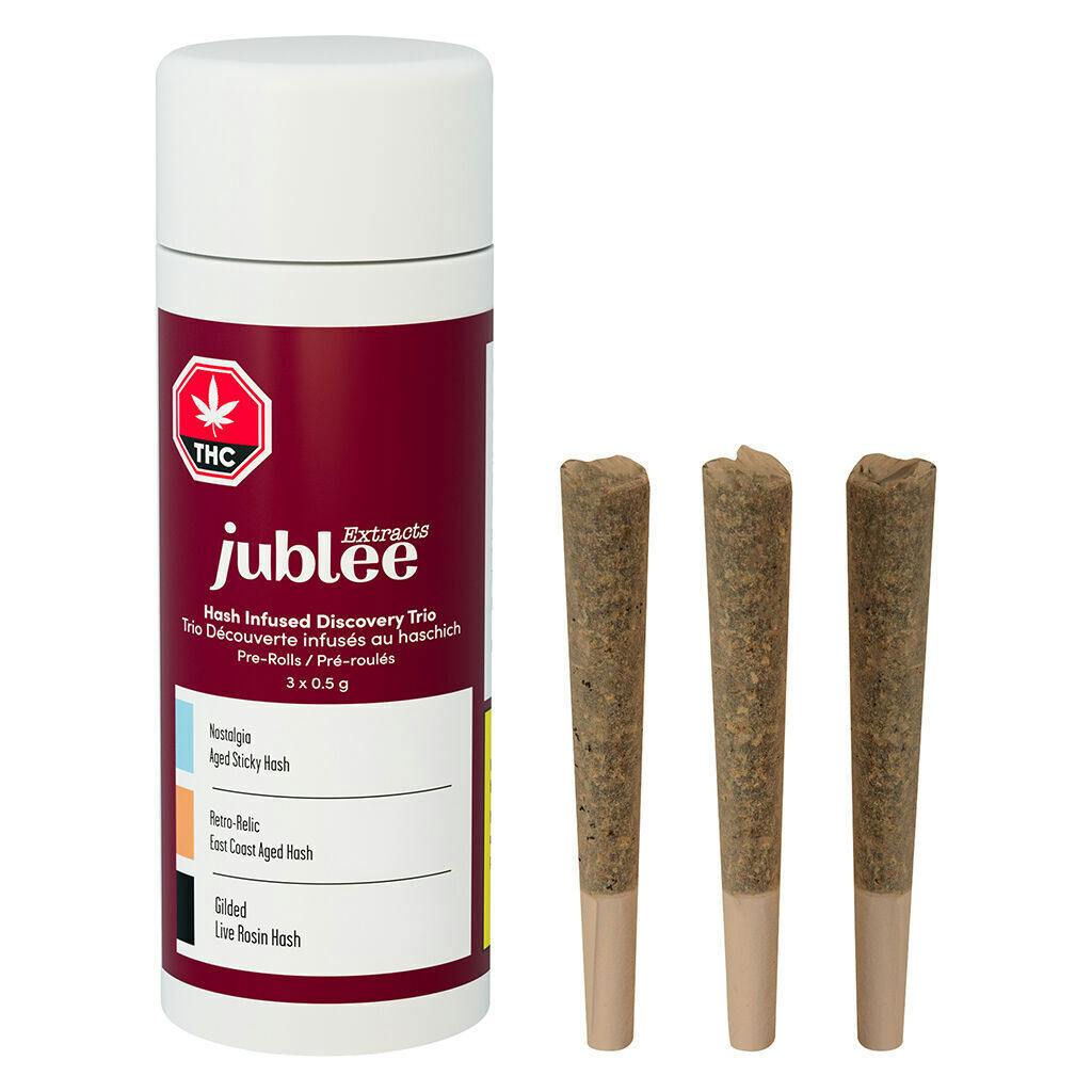 Hash Infused Discovery Trio Pre-Rolls - 3x0.5g