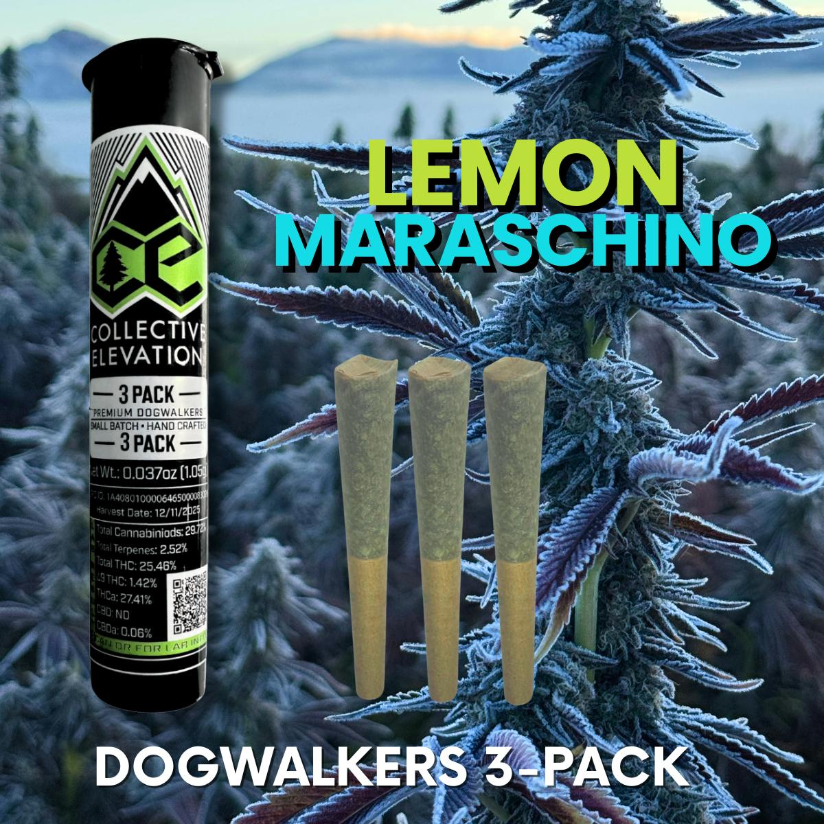 3 pack .35g Pre Rolls - Lemon Maraschino (S) at Herbaceous Dispensary Bozeman 7th