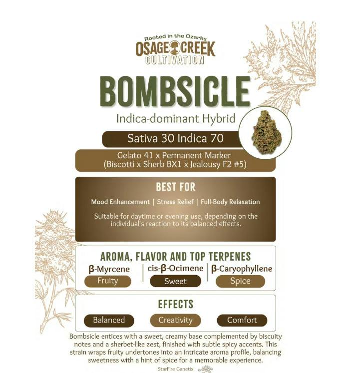 Osage: Flower | Bombsicle | 3.5g