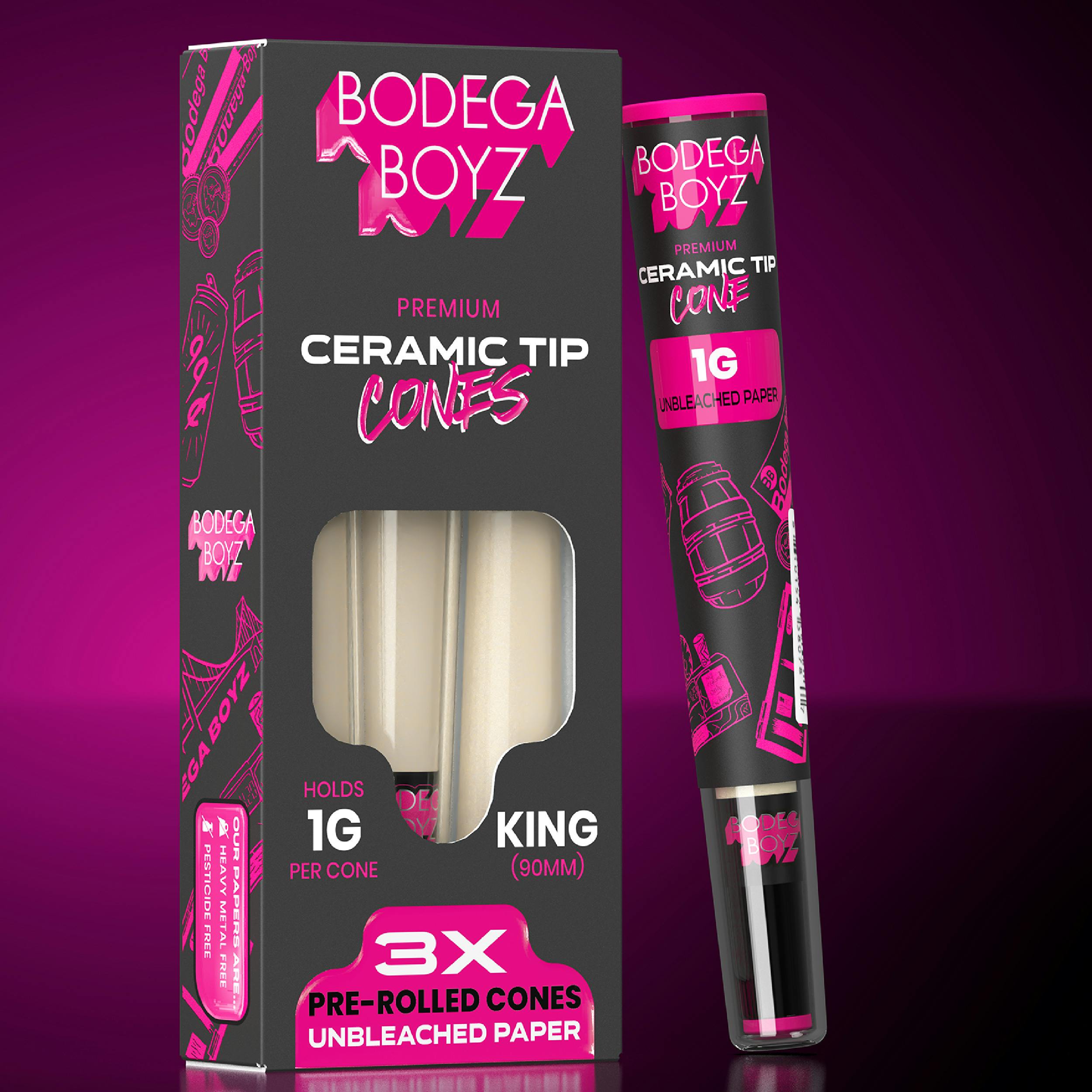 BODEGA BOYZ CONES- CERAMIC TIP CONES - 2G - SINGLE CONE