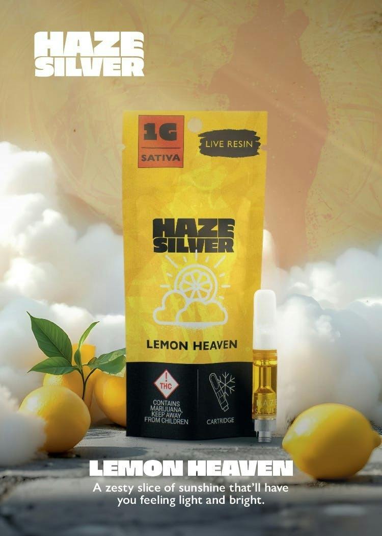 Haze Silver | 1g Live Resin Cartridge | REC - Lemon Heaven (S)