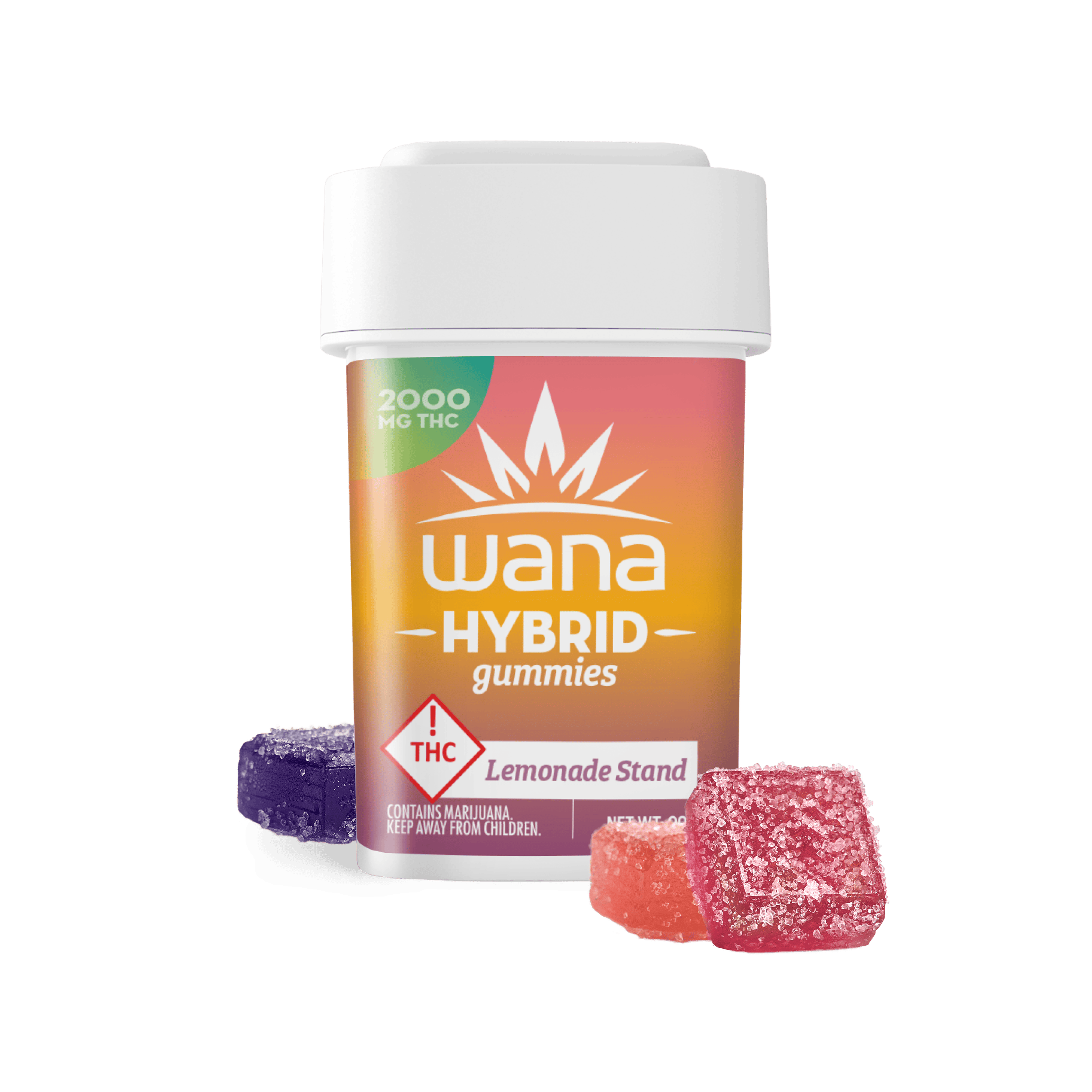 Wana Gummies | MED - 2000mg Hybrid | Lemonade Stand