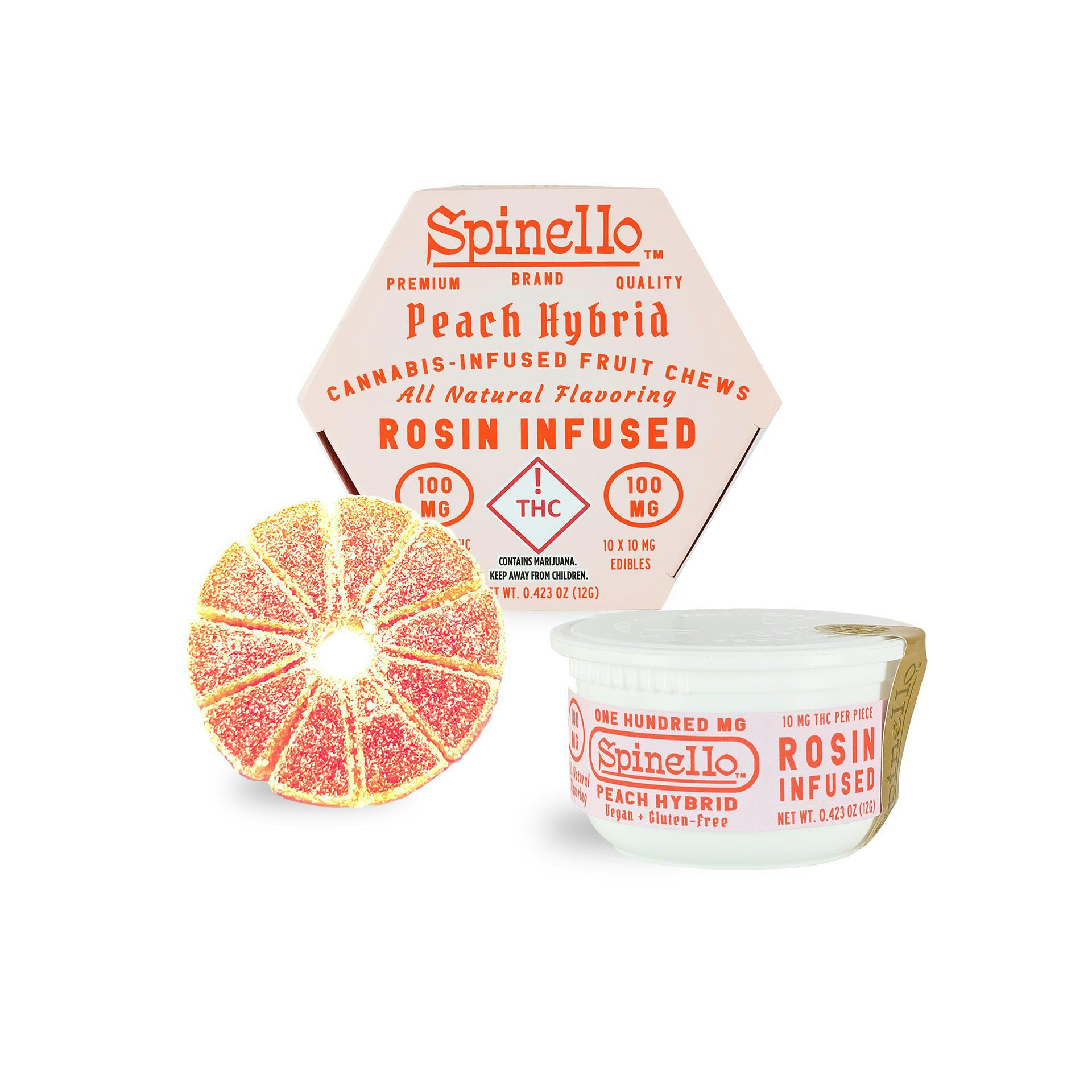 Spinello | 100mg Rosin Fruit Chews | REC - Peach (H)