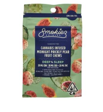 Smokiez | 100mg Fruit Chews | REC - Deep Sleep | Prickly Pear (I)
