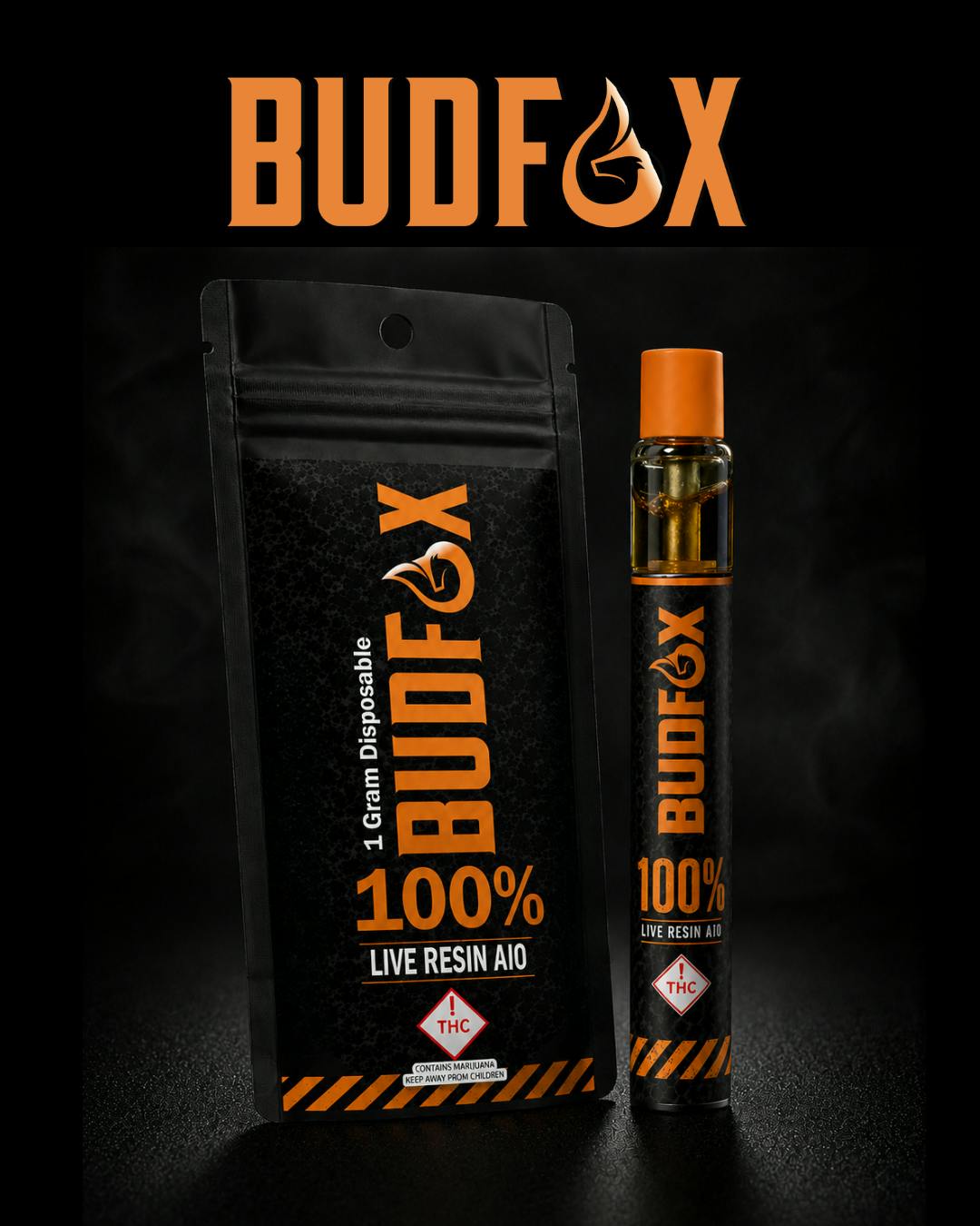 Bud Fox | 1g Live Resin AIO | REC - Guava (S)