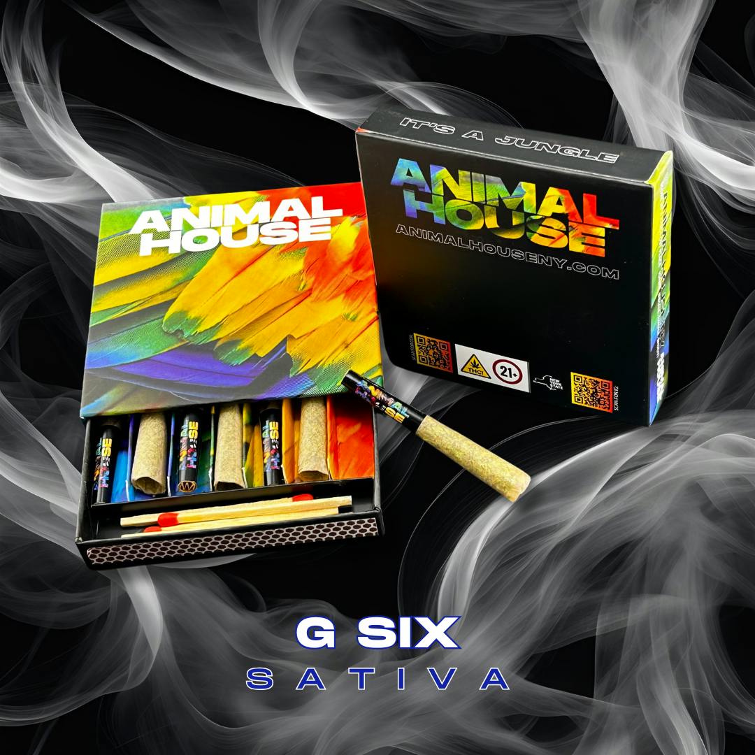 Animal House | Pre-Roll | Kief Infused | G6 | 0.5g x 7pk