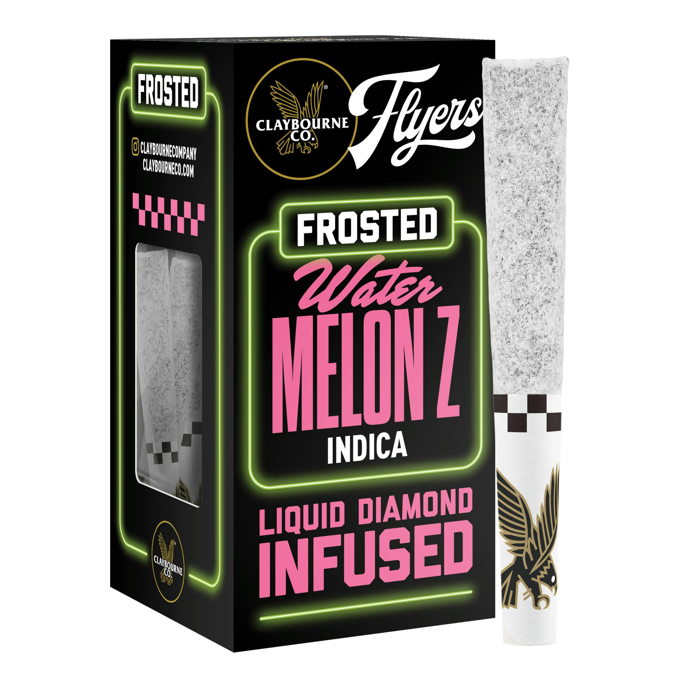 Claybourne Co. | Pre-Roll | Flyers Frosted Infused | Watermelon Z | 2.5g (5ct)