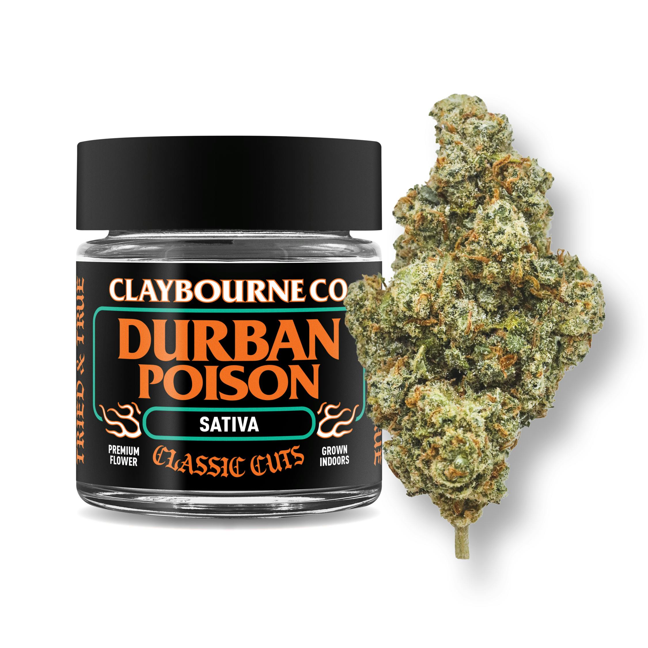 Claybourne Co. | Flower | Indoor Durban Poison | 3.5g