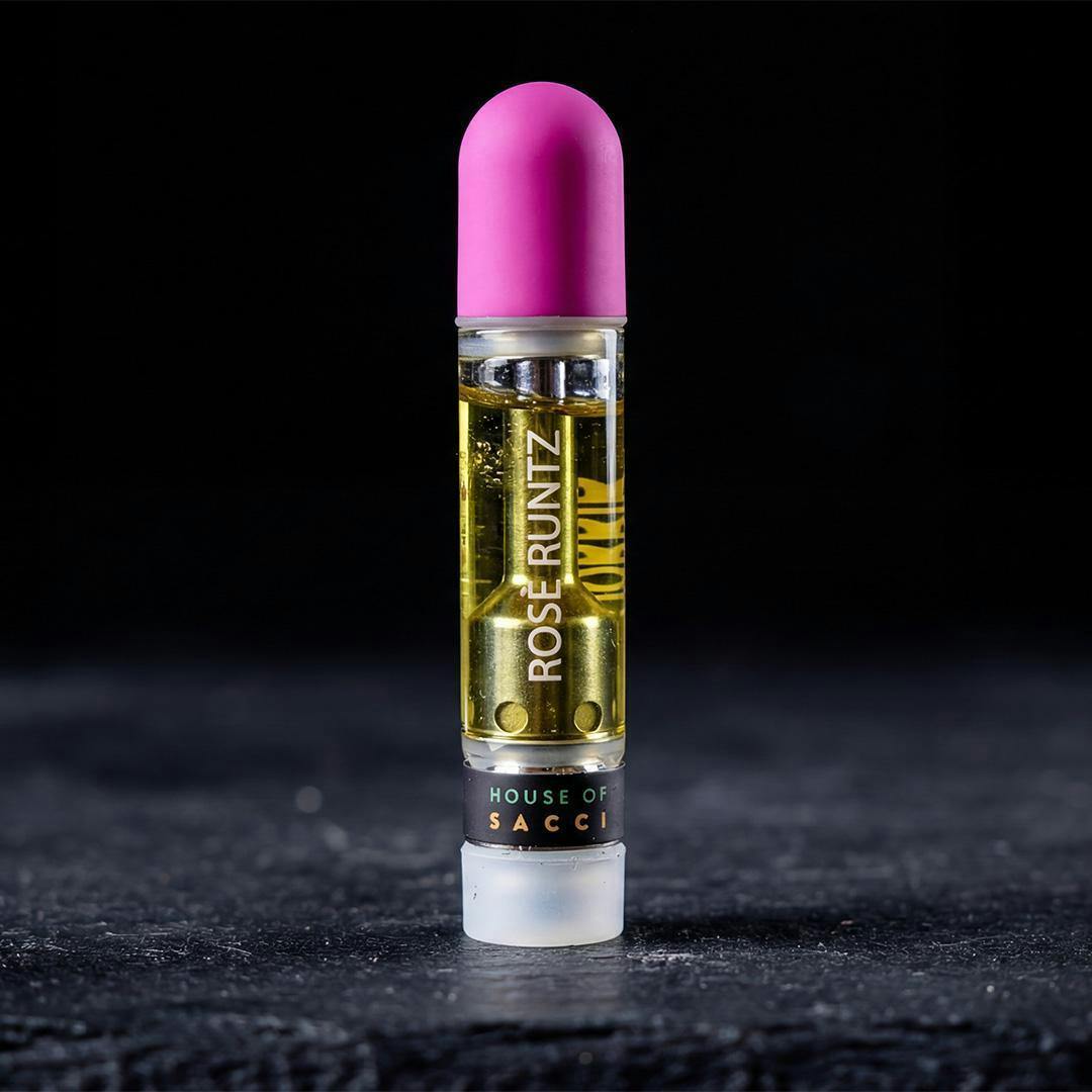 House Of Sacci | Vape | 510 Cart | Rose' Runtz | 1g at Top Grass Cannabis Dispensary