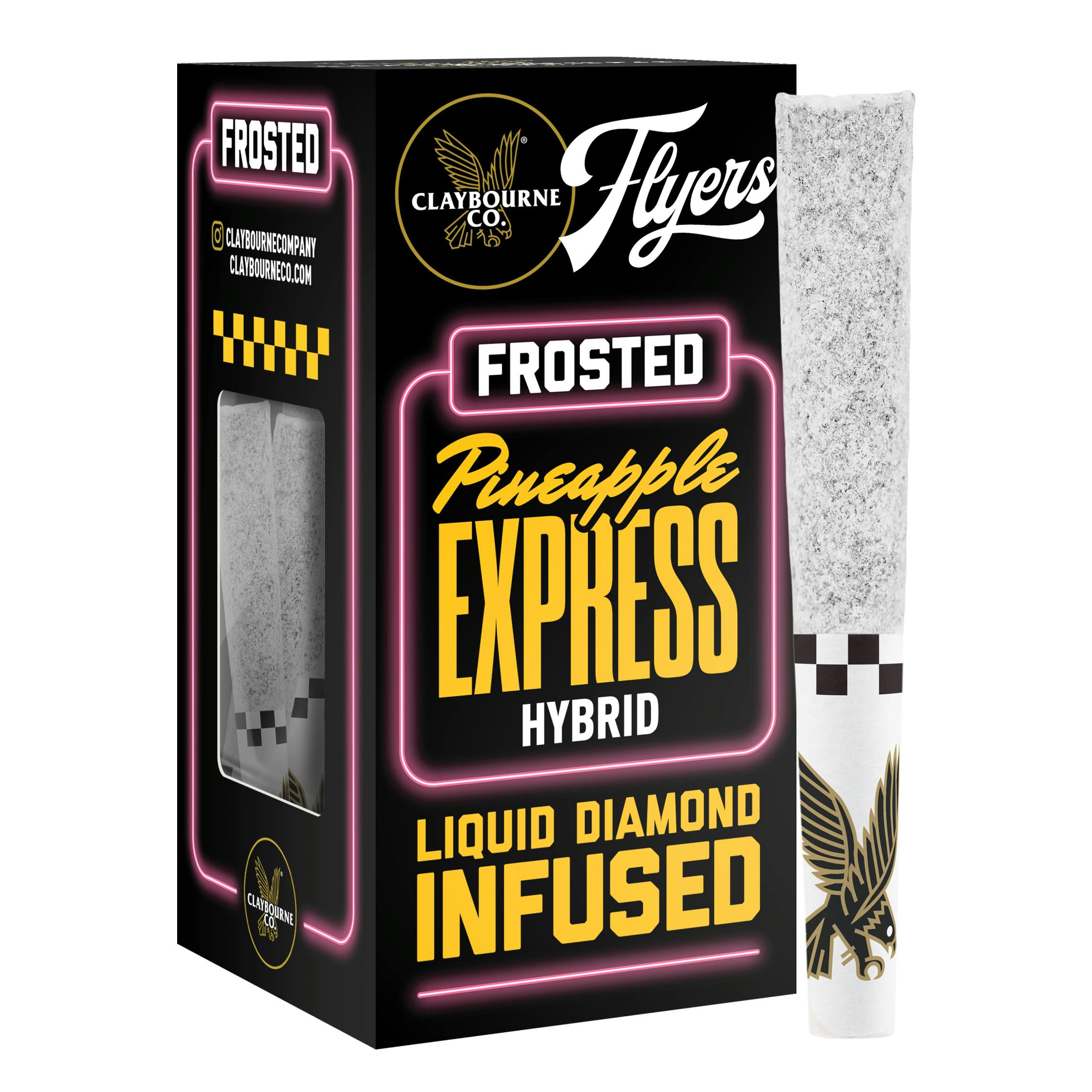 Claybourne Co. | Pre-Roll | Flyers Frosted Infused | Pineapple Express | 2.5g (5ct)