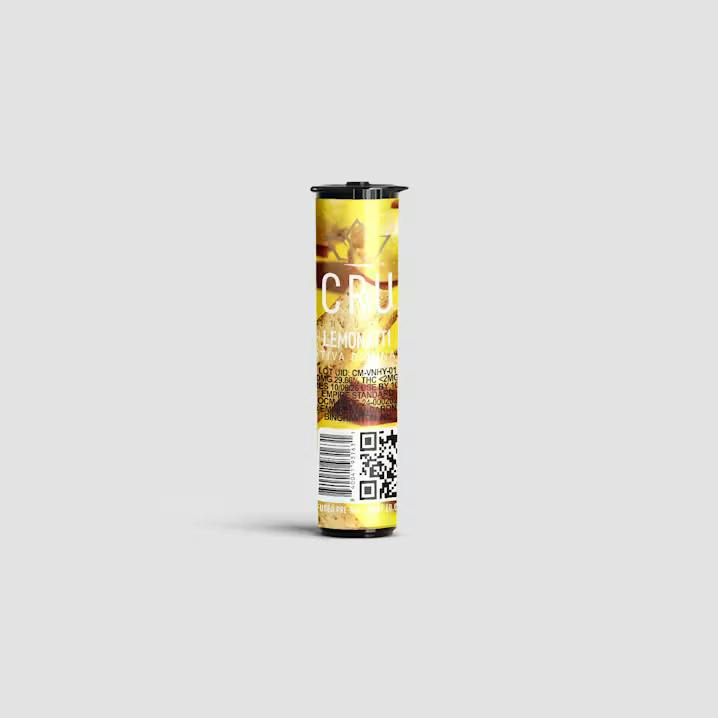 CRU | Pre roll Infused with Kief | Lemonatti | 0.5g at Top Grass Cannabis Dispensary