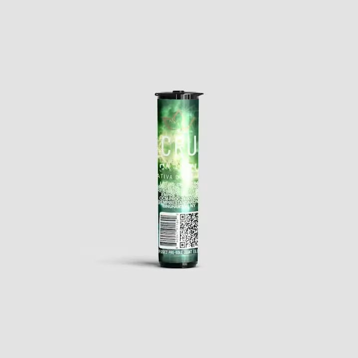 CRU | Pre roll Infused with Kief | Amnesia Haze | 0.5g at Top Grass Cannabis Dispensary