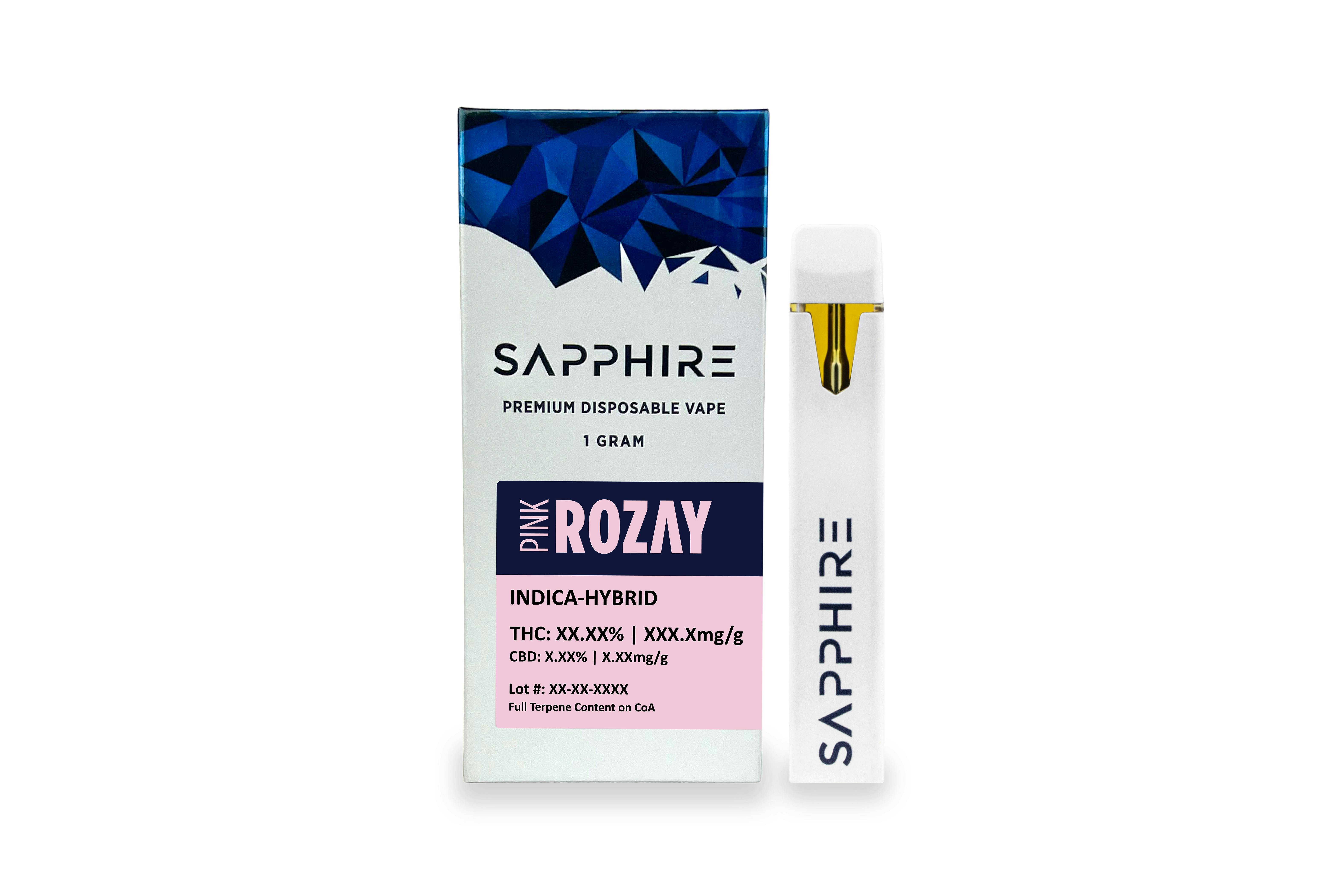 Sapphire | Vape | AIO | Pink Rozay | (89.51%) 1g at Top Grass Cannabis Dispensary