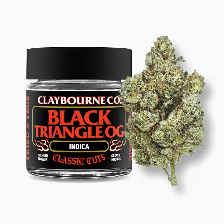 Claybourne Co. | Flower | Large Bud | Indoor Black Triangle OG | 3.5g