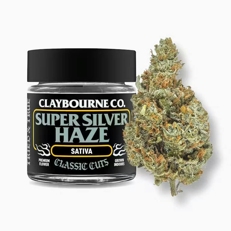 Claybourne Co. | Flower | Large Bud | Indoor Super Silver Haze | 3.5g