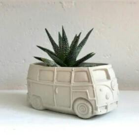 Concrete Bus Planter - Natural