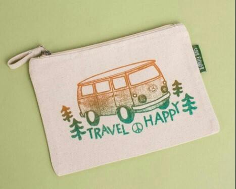 Large Zipper - Travel Happy Mantra