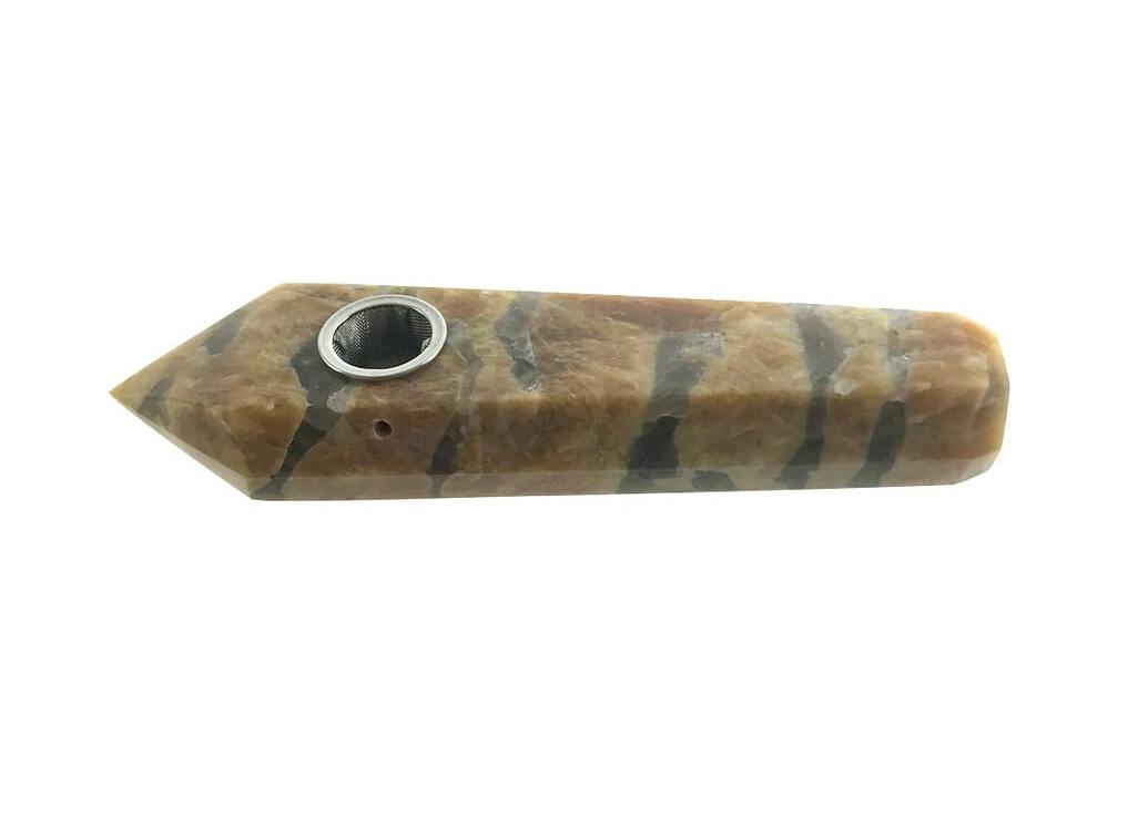 Crystal Pipe - Leopard Skin