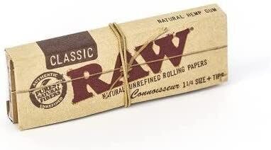 Raw - Organic Unbleached - Connoisseur 1 1/4 w Tips