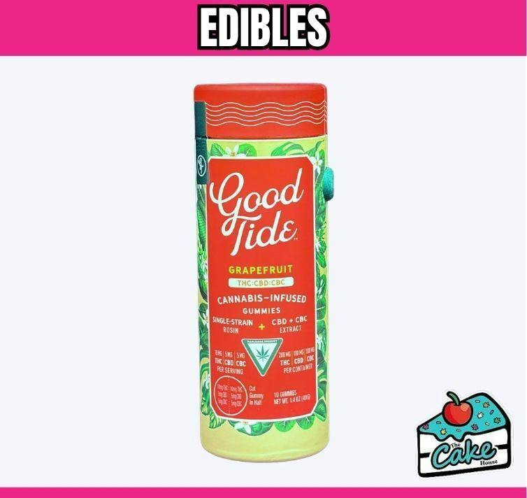 Good Tide - 200MG 1:1:1 THC/CBD/CBC Gummies - Grapefruit