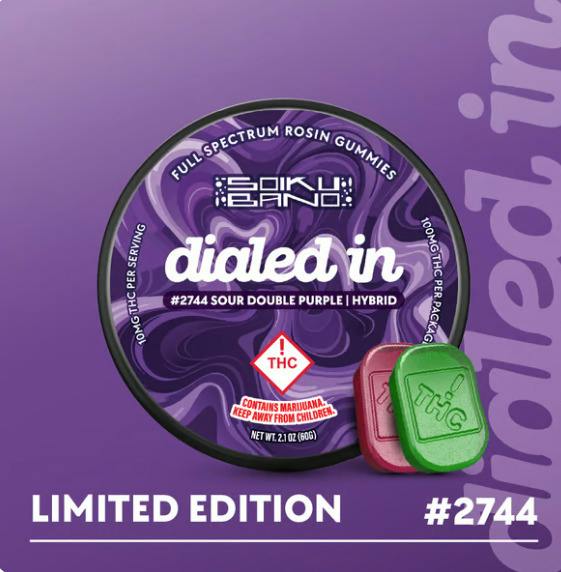 Sour Double Purple Rosin Gummies