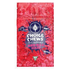 Choice Chews Red Razz Haze Gummies