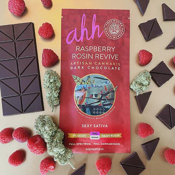 Raspberry Rosin Revive | Dark Chocolate | 100 mg (S) cannabis product
