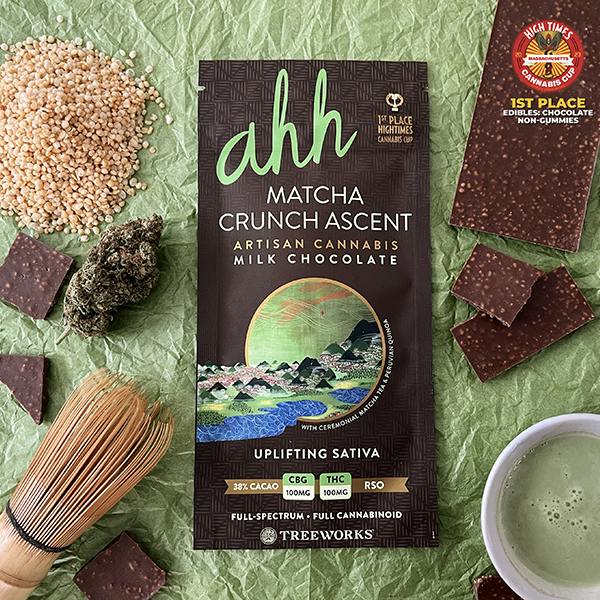 Matcha Crunch Ascent | 1:1 CBG:THC Milk Chocolate | 100 mg (SH) cannabis product