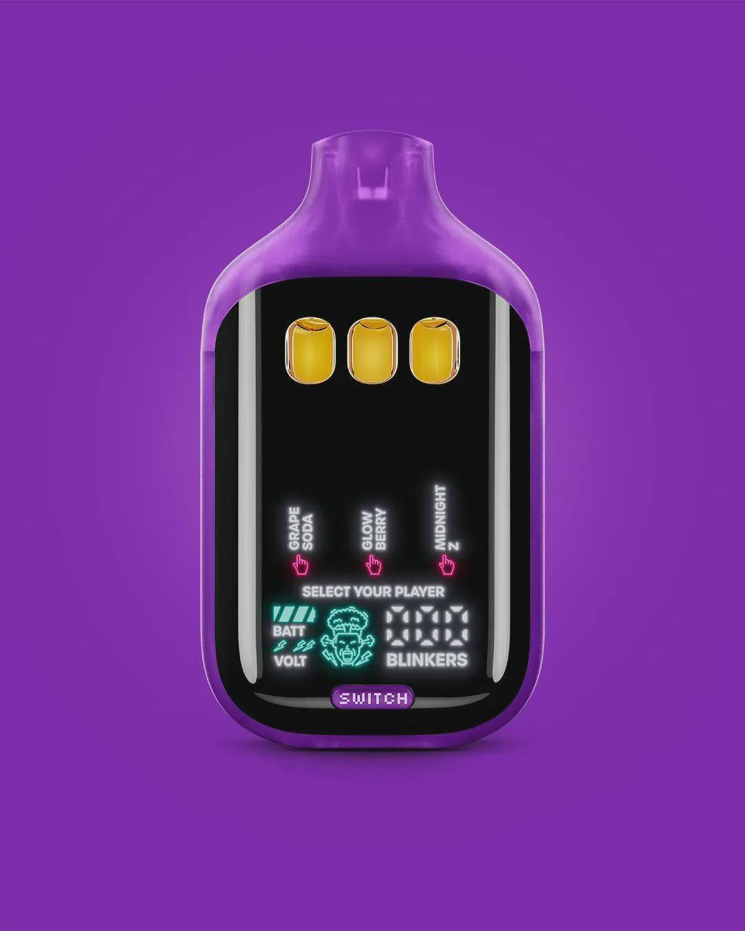 “GRAPE SODA” (INDICA) × “GLOWBERRY” (INDICA) × “CHERRY PIE” (INDICA) | Disposable Vape | 2g cannabis product