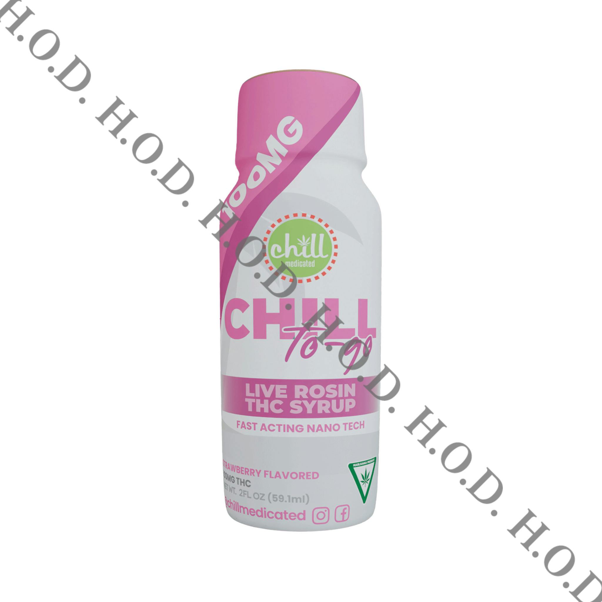 Chill Medicated To-Go Strawberry Live Rosin THC Syrup