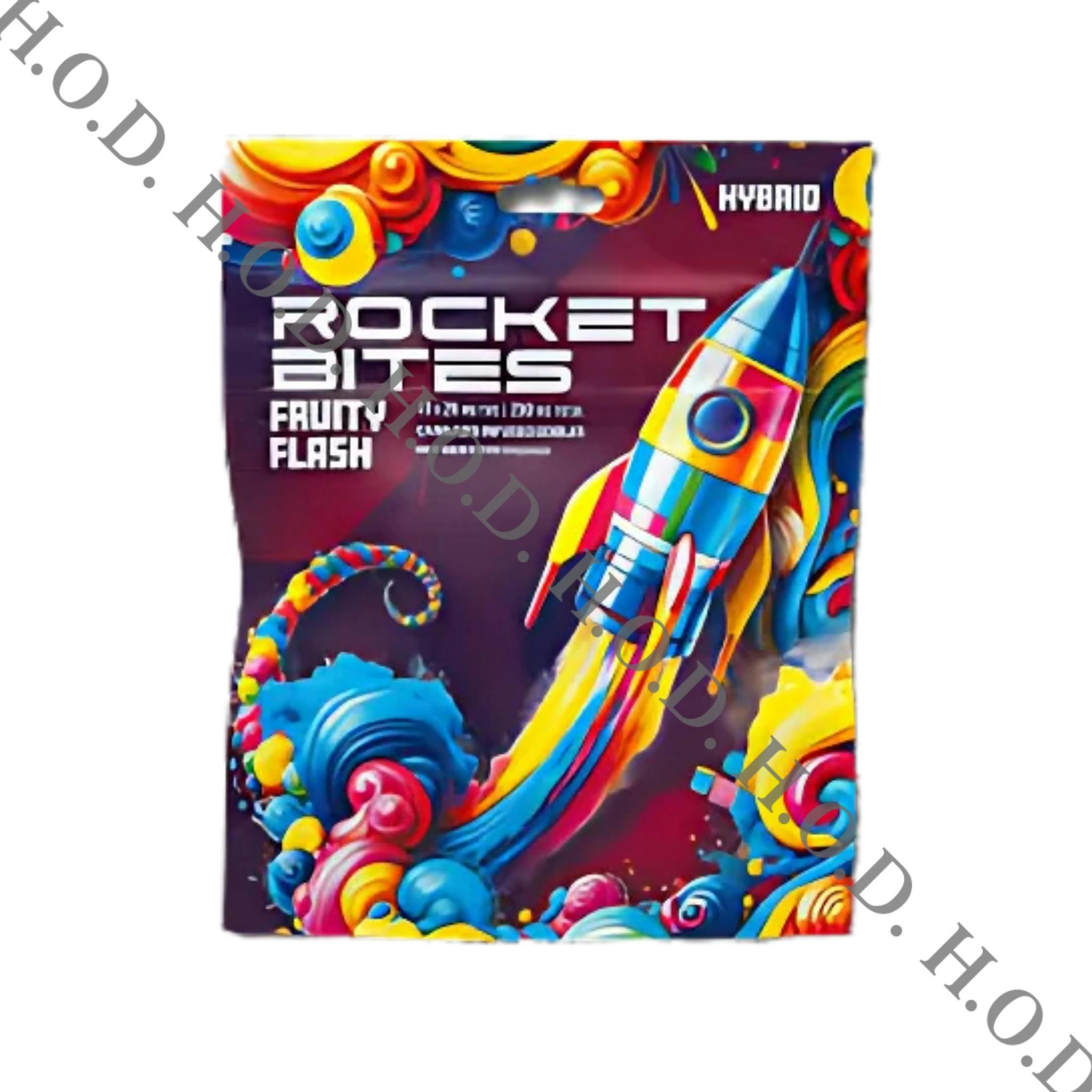 Rocket Bites Fruity Flash Gummies