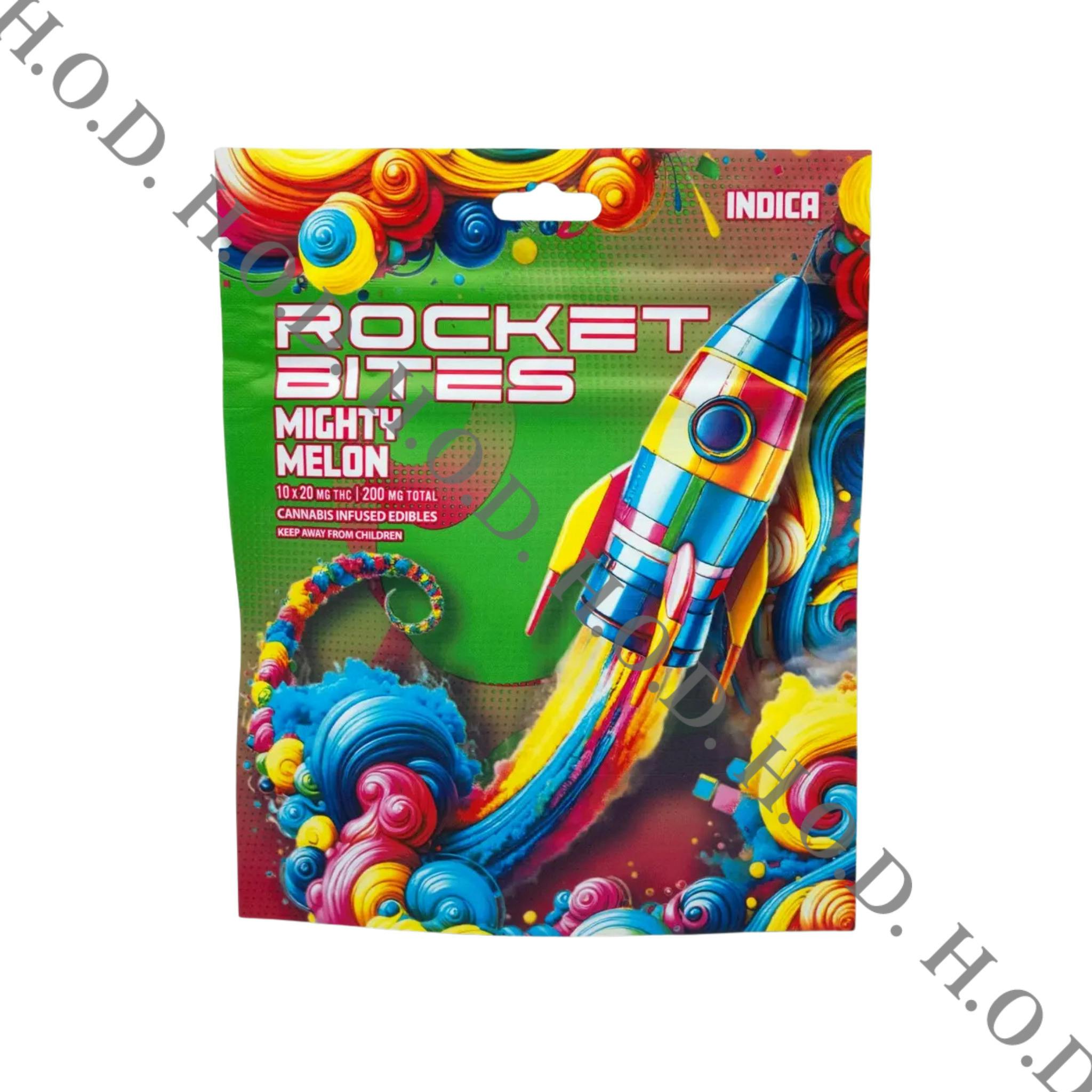 Rocket Bites Mighty Melon Gummies