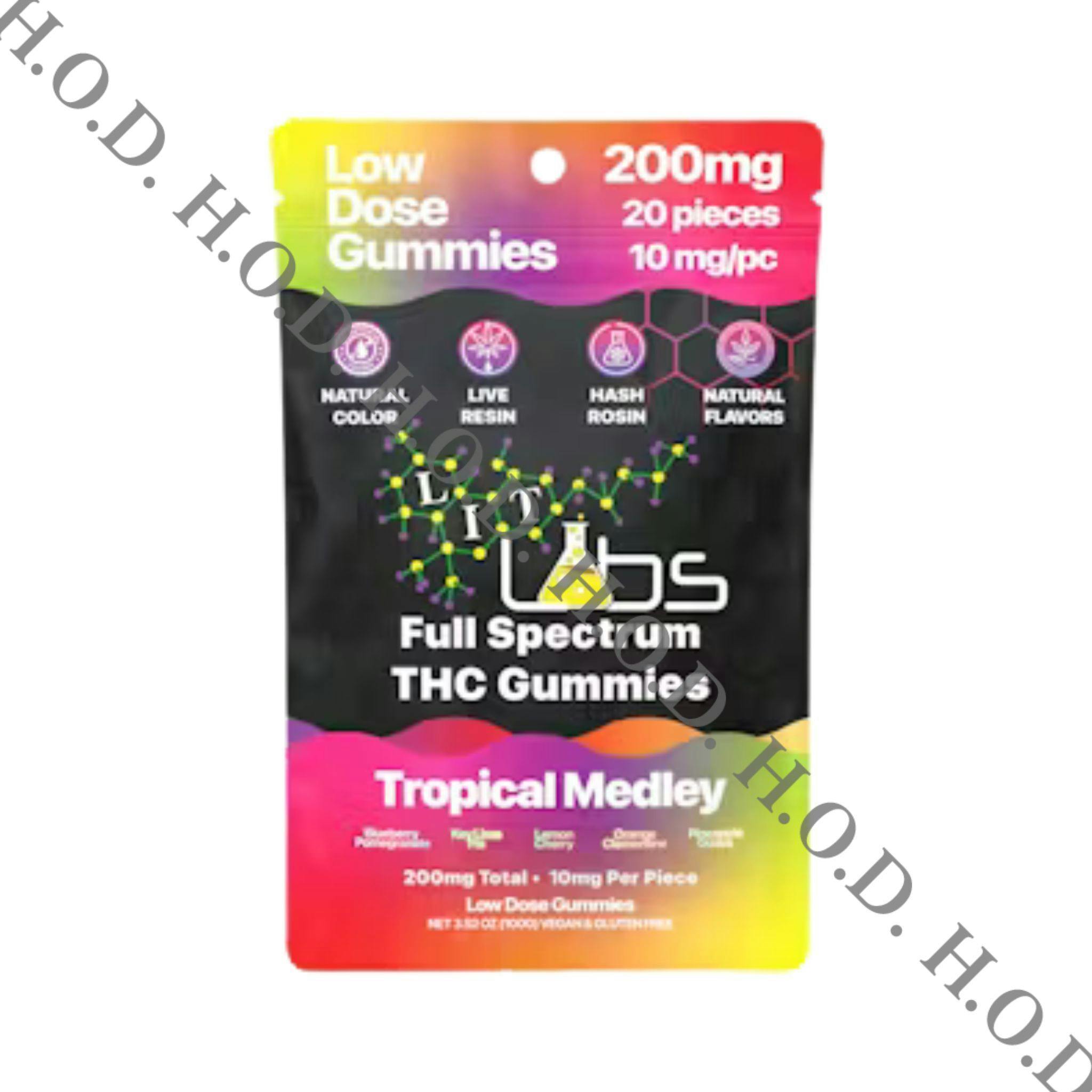 Lit Labs Tropical Medley Full Spectrum Gummies