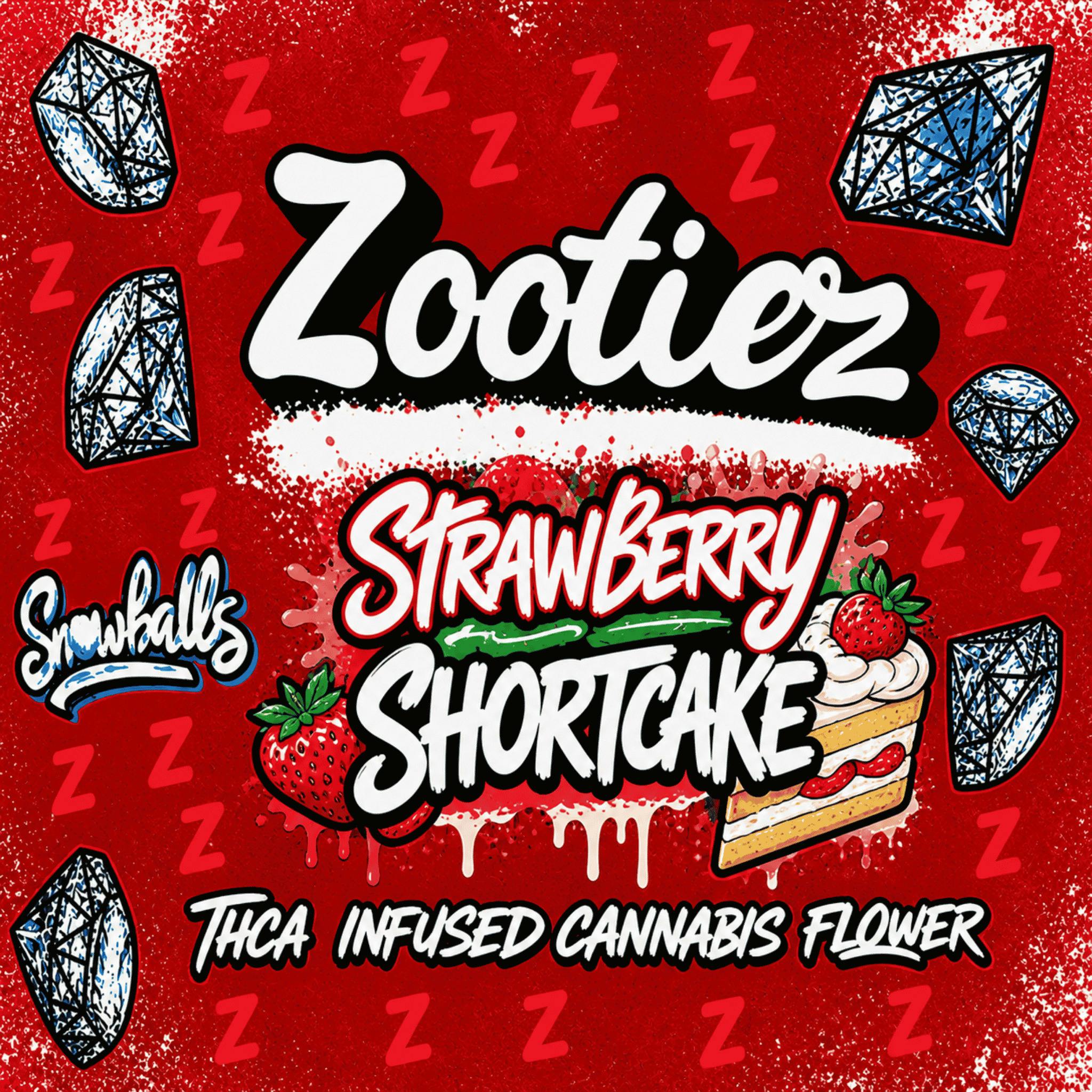 Zooties Strawberry Shortcake THCA Infused Flower