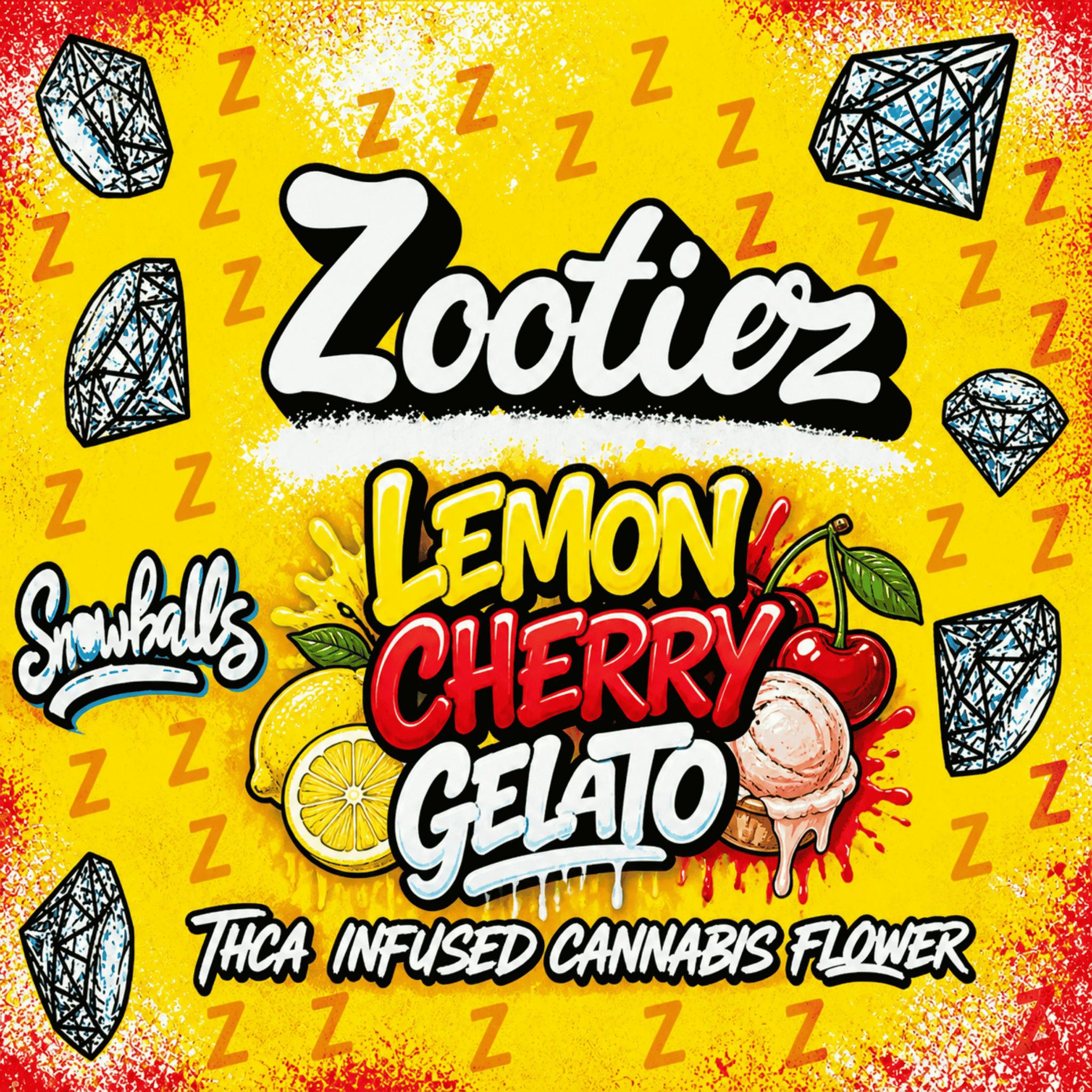Zooties Lemon Cherry Gelato THCA Infused Flower
