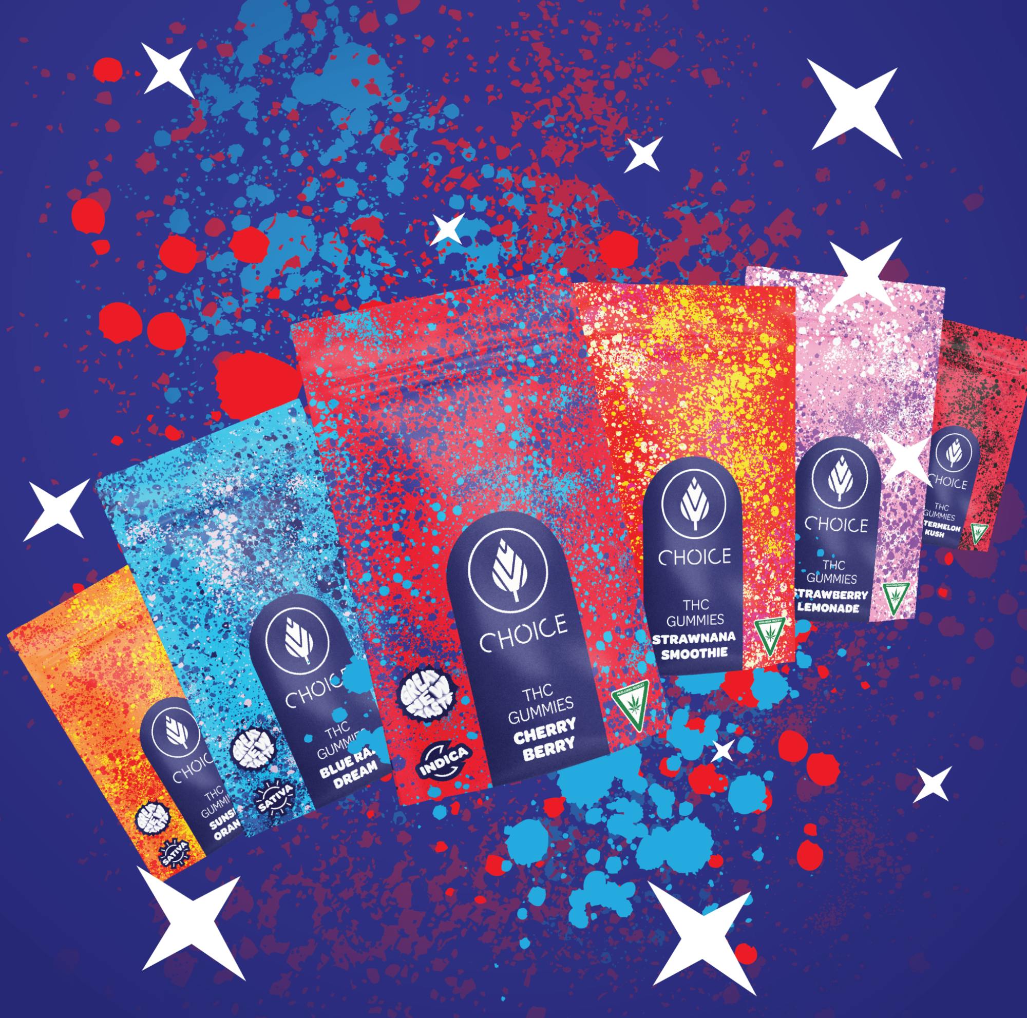 Choice - Chronic Cherry Berry(Indica) - 200mg Chews