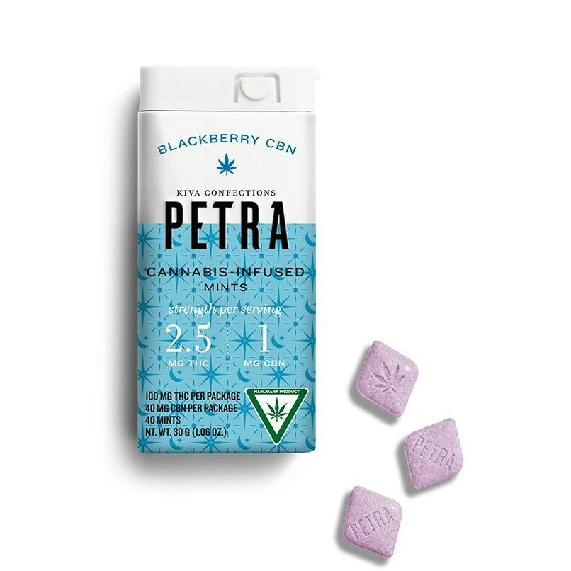 Petra - Blackberry - 2:1 THC:CBN 100mg Mints