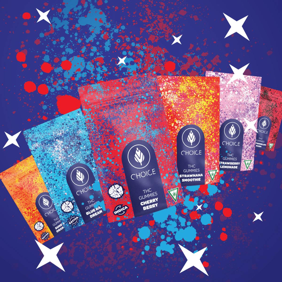 Choice - Super Sour Prickly Pear(Indica) - 200mg Chews