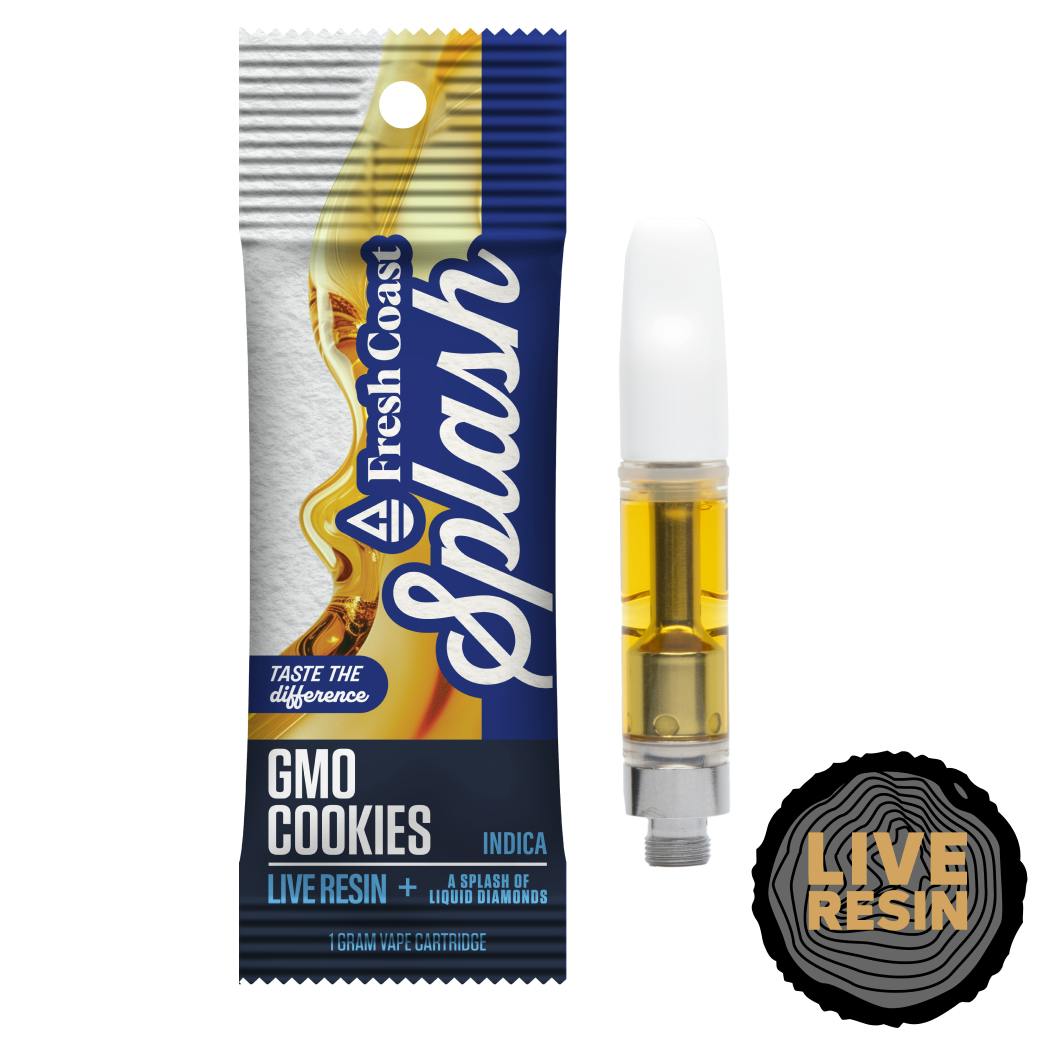 Fresh Coast Extracts - Splash - GMO Cookies- 1g Live Resin Vape Cart