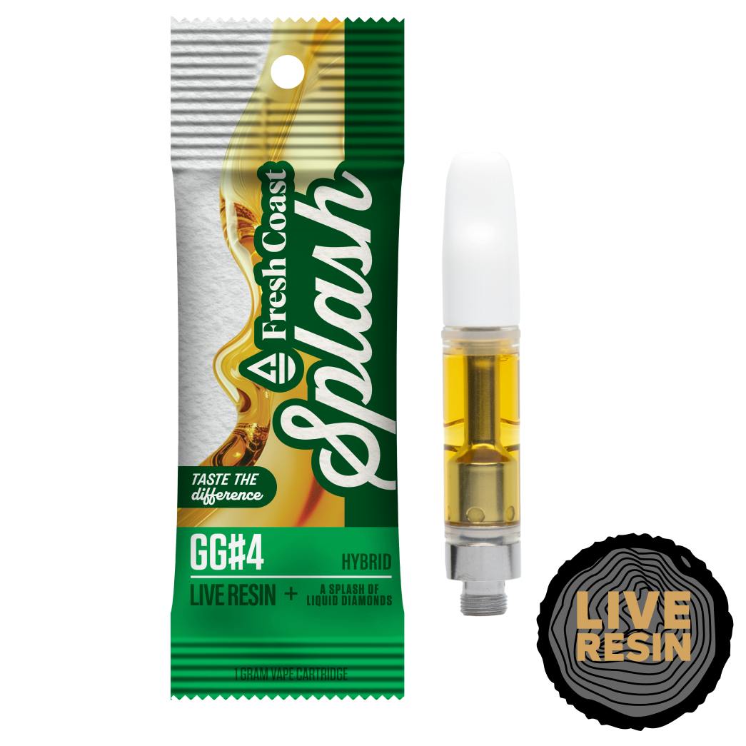 Fresh Coast Extracts - Splash - GG #4 - 1g Live Resin Vape Cart